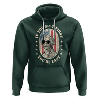 George Washington Hoodie If You Ain't First You're Last Funny 4th Of July Retro Vintage - Wonder Print Shop