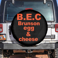 B.E.C. Brunson Egg and Cheese Sandwich Pun Spare Tire Cover Funny New York Bodega Breakfast Basketball Fan