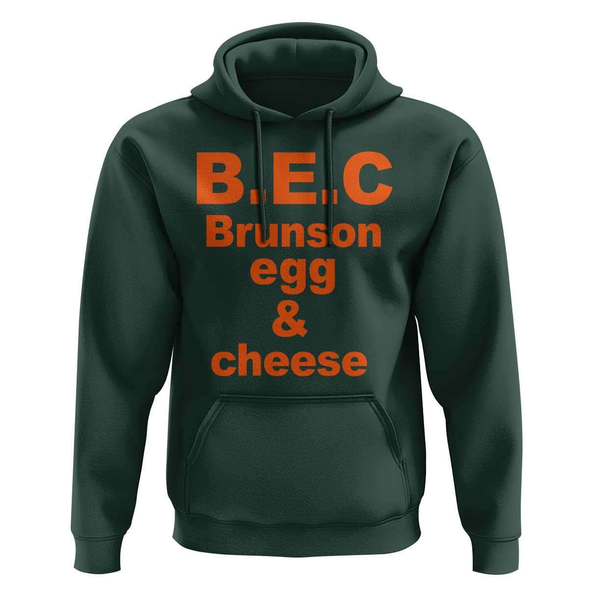 B.E.C. Brunson Egg and Cheese Sandwich Pun Hoodie Funny New York Bodega Breakfast Basketball Fan