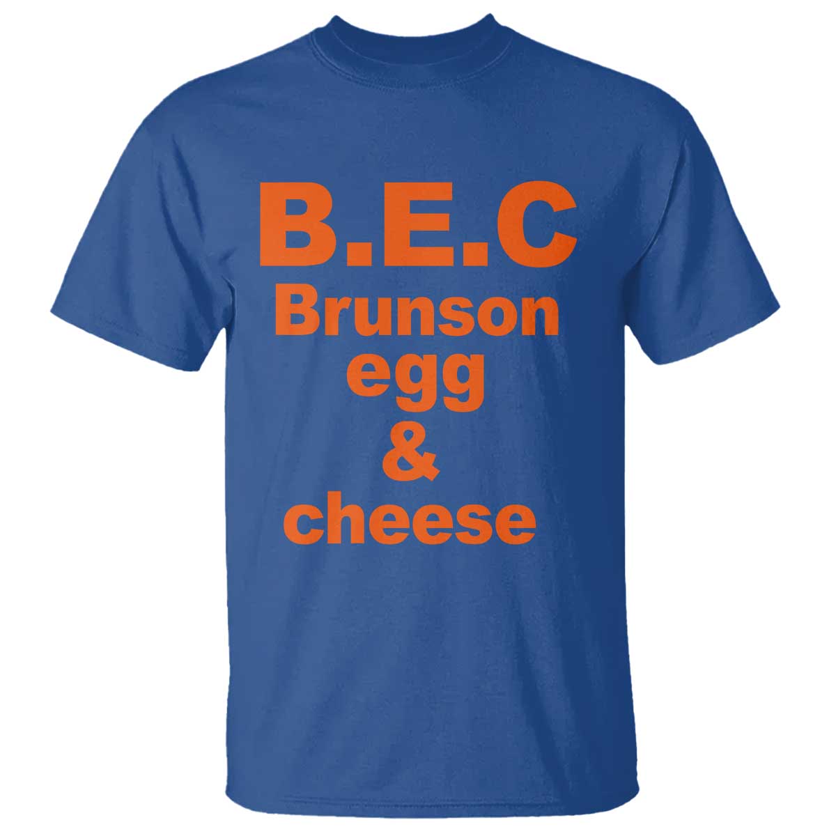 B.E.C. Brunson Egg and Cheese Sandwich Pun T Shirt Funny New York Bodega Breakfast Basketball Fan