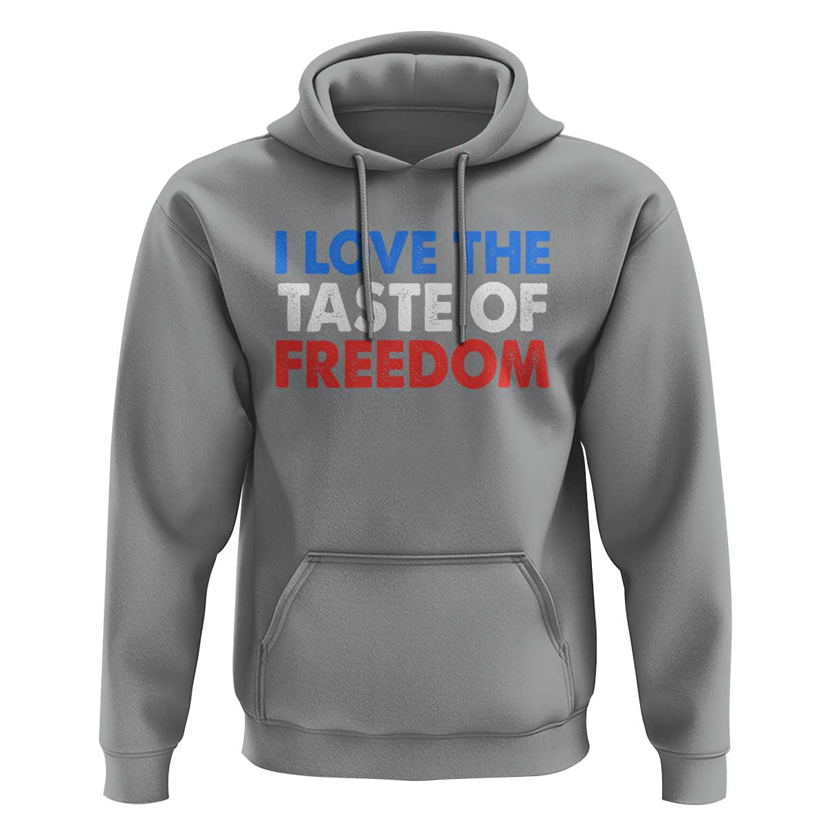 I Love The Taste Of Freedom Matching Couple Hoodie Funny Patriotic Red White and Blue 4th of July