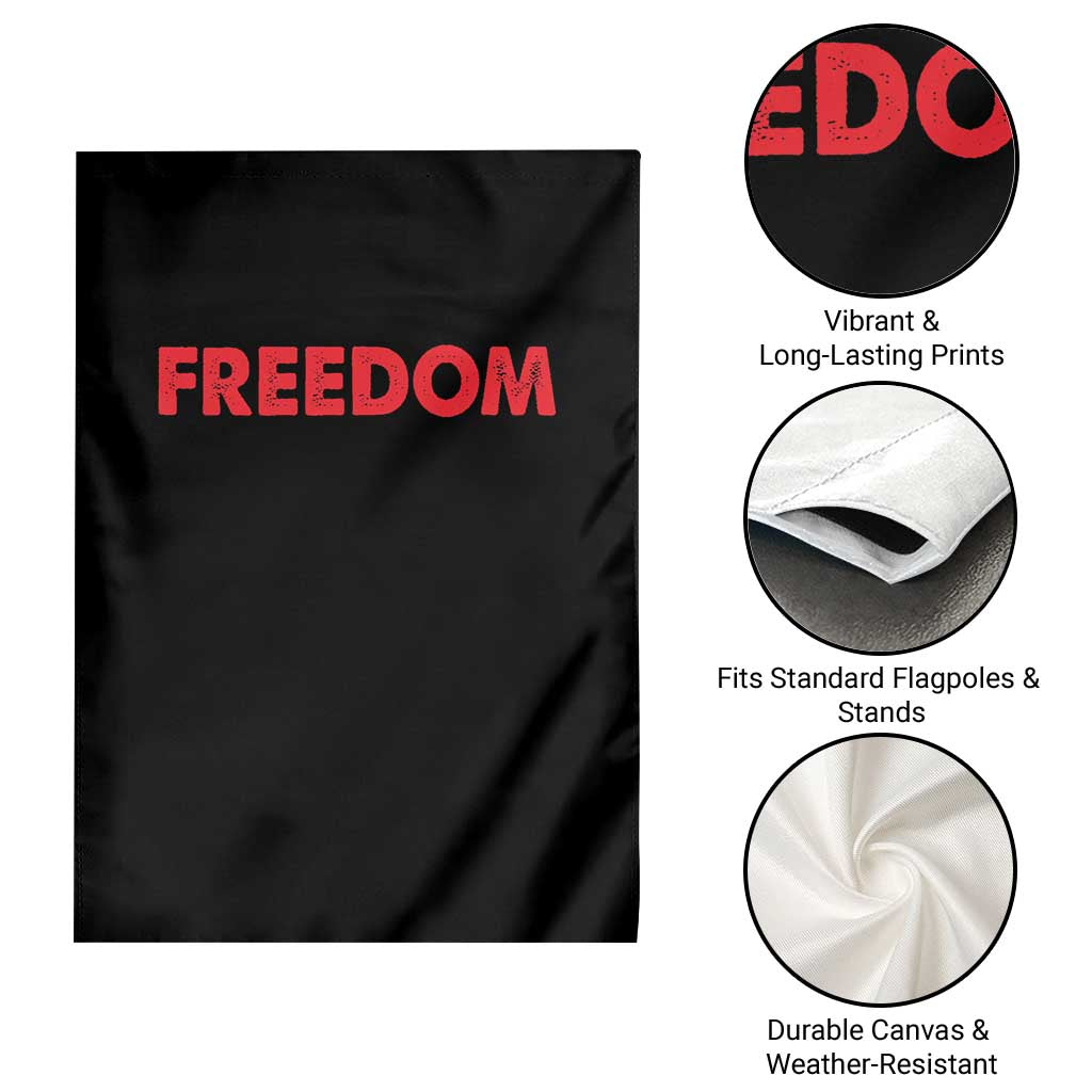 I'm Freedom Matching Couple Garden Flag Funny Patriotic Red White and Blue 4th of July
