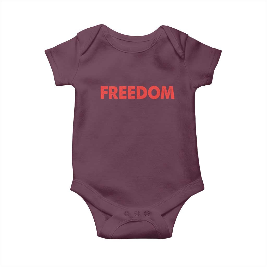 I'm Freedom Matching Couple Baby Onesie Funny Patriotic Red White and Blue 4th of July