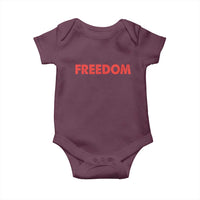 I'm Freedom Matching Couple Baby Onesie Funny Patriotic Red White and Blue 4th of July