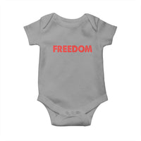 I'm Freedom Matching Couple Baby Onesie Funny Patriotic Red White and Blue 4th of July