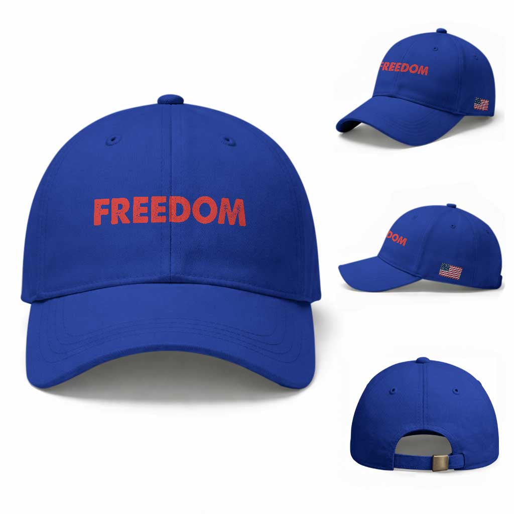 I'm Freedom Matching Couple Baseball Cap Funny Patriotic Red White and Blue 4th of July