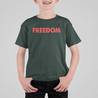 I'm Freedom Matching Couple T Shirt For Kid Funny Patriotic Red White and Blue 4th of July