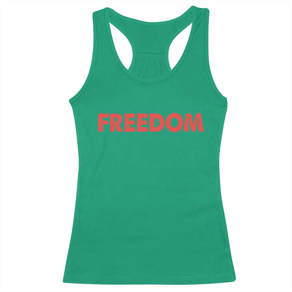 I'm Freedom Matching Couple Racerback Tank Top Funny Patriotic Red White and Blue 4th of July