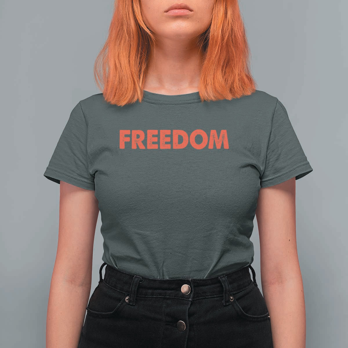 I'm Freedom Matching Couple T Shirt For Women Funny Patriotic Red White and Blue 4th of July