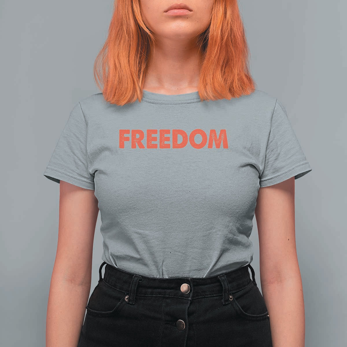 I'm Freedom Matching Couple T Shirt For Women Funny Patriotic Red White and Blue 4th of July