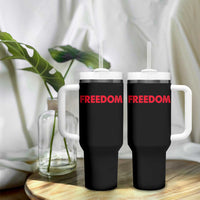 I'm Freedom Matching Couple Tumbler With Handle Funny Patriotic Red White and Blue 4th of July