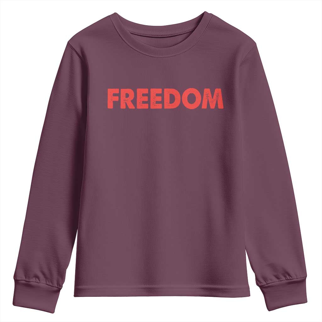 I'm Freedom Matching Couple Youth Sweatshirt Funny Patriotic Red White and Blue 4th of July