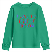 I Love The Taste Of Freedom Americana Matching Couple Youth Sweatshirt Funny Patriotic Red White and Blue 4th of July