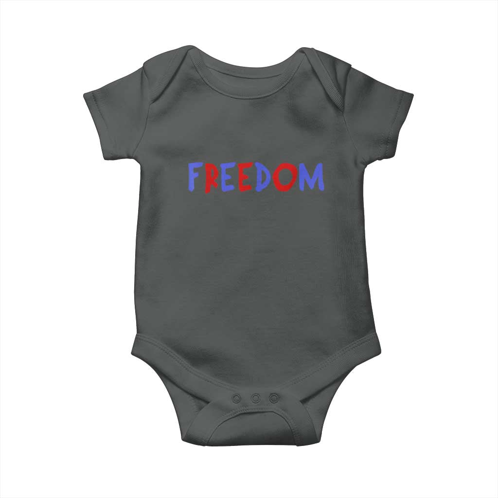 I'm Freedom Americana Matching Couple Baby Onesie Funny Patriotic Red White and Blue 4th of July