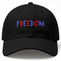 I'm Freedom Americana Matching Couple Baseball Cap Funny Patriotic Red White and Blue 4th of July