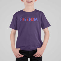 I'm Freedom Americana Matching Couple T Shirt For Kid Funny Patriotic Red White and Blue 4th of July