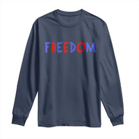 I'm Freedom Americana Matching Couple Long Sleeve Shirt Funny Patriotic Red White and Blue 4th of July