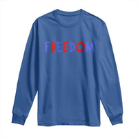 I'm Freedom Americana Matching Couple Long Sleeve Shirt Funny Patriotic Red White and Blue 4th of July