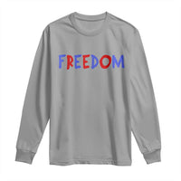 I'm Freedom Americana Matching Couple Long Sleeve Shirt Funny Patriotic Red White and Blue 4th of July