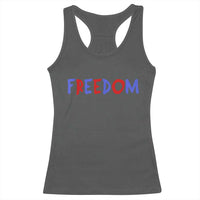 I'm Freedom Americana Matching Couple Racerback Tank Top Funny Patriotic Red White and Blue 4th of July
