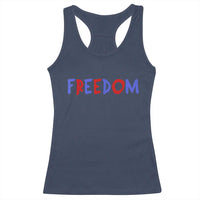 I'm Freedom Americana Matching Couple Racerback Tank Top Funny Patriotic Red White and Blue 4th of July