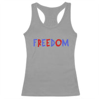 I'm Freedom Americana Matching Couple Racerback Tank Top Funny Patriotic Red White and Blue 4th of July