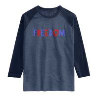 I'm Freedom Americana Matching Couple Raglan Shirt Funny Patriotic Red White and Blue 4th of July