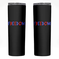 I'm Freedom Americana Matching Couple Skinny Tumbler Funny Patriotic Red White and Blue 4th of July