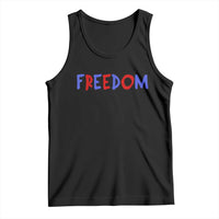 I'm Freedom Americana Matching Couple Tank Top Funny Patriotic Red White and Blue 4th of July