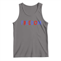I'm Freedom Americana Matching Couple Tank Top Funny Patriotic Red White and Blue 4th of July