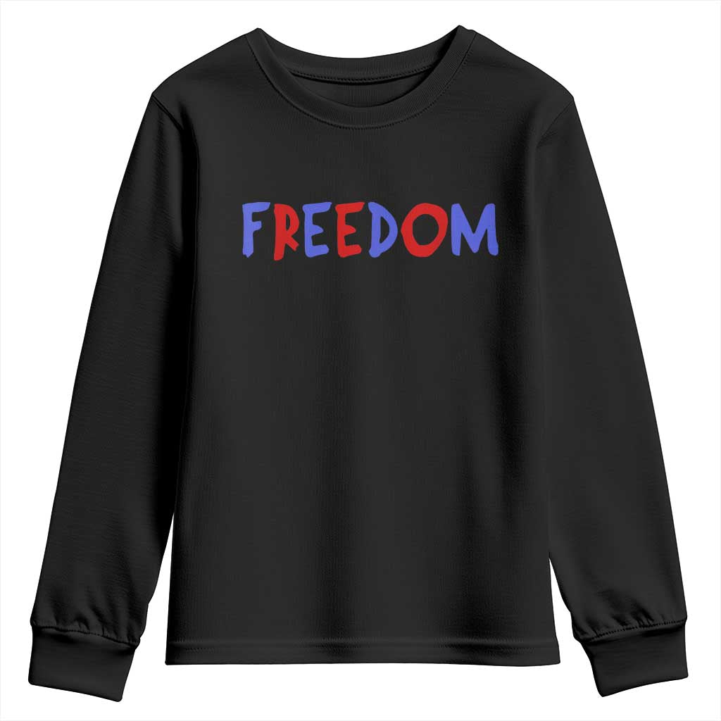 I'm Freedom Americana Matching Couple Youth Sweatshirt Funny Patriotic Red White and Blue 4th of July