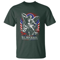 St Michael Defend America Archangel Graphic T Shirt Christian Faith Patriotic