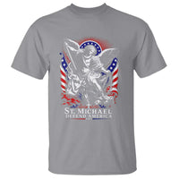 St Michael Defend America Archangel Graphic T Shirt Christian Faith Patriotic