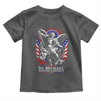 St Michael Defend America Archangel Graphic Toddler T Shirt Christian Faith Patriotic