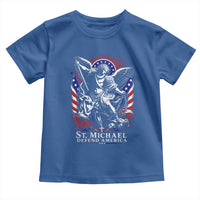 St Michael Defend America Archangel Graphic Toddler T Shirt Christian Faith Patriotic