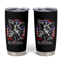 St Michael Defend America Archangel Graphic Tumbler Cup Christian Faith Patriotic