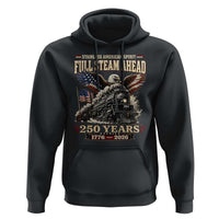 Full Steam Ahead Patriotic Bald Eagle Hoodie Vintage Stainless American Spirit Steam Locomotive Heritage
