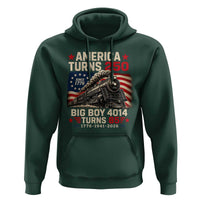 America Turns 250 Steam Locomotive Turns 85 Hoodie Vintage Railroad Steam Engine 85th USA 250th Anniversary