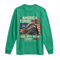 America Turns 250 Steam Locomotive Turns 85 Long Sleeve Shirt Vintage Railroad Steam Engine 85th USA 250th Anniversary