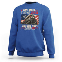 America Turns 250 Steam Locomotive Turns 85 Sweatshirt Vintage Railroad Steam Engine 85th USA 250th Anniversary
