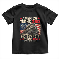 America Turns 250 Steam Locomotive Turns 85 Toddler T Shirt Vintage Railroad Steam Engine 85th USA 250th Anniversary
