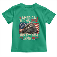 America Turns 250 Steam Locomotive Turns 85 Toddler T Shirt Vintage Railroad Steam Engine 85th USA 250th Anniversary