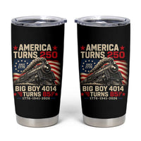 America Turns 250 Steam Locomotive Turns 85 Tumbler Cup Vintage Railroad Steam Engine 85th USA 250th Anniversary