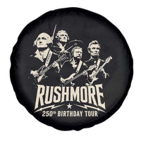 Rushmore 250th Birthday Tour Band Spare Tire Cover Presidents Rock Concert Historical Collages