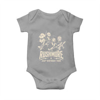 Rushmore 250th Birthday Tour Band Baby Onesie Presidents Rock Concert Historical Collages