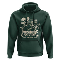 Rushmore 250th Birthday Tour Band Hoodie Presidents Rock Concert Historical Collages
