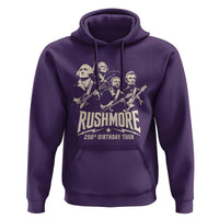 Rushmore 250th Birthday Tour Band Hoodie Presidents Rock Concert Historical Collages