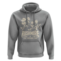 Rushmore 250th Birthday Tour Band Hoodie Presidents Rock Concert Historical Collages