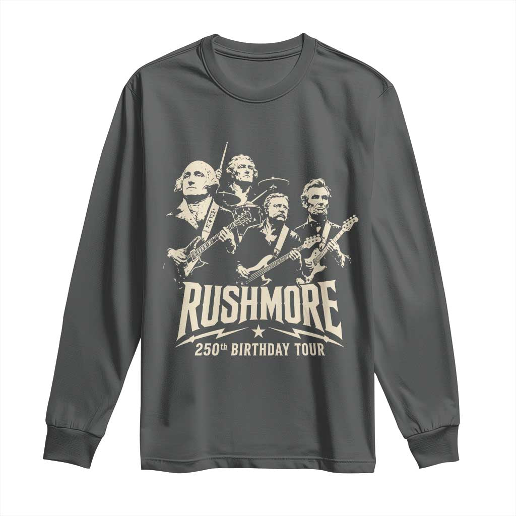 Rushmore 250th Birthday Tour Band Long Sleeve Shirt Presidents Rock Concert Historical Collages