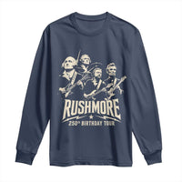 Rushmore 250th Birthday Tour Band Long Sleeve Shirt Presidents Rock Concert Historical Collages